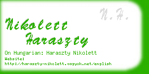 nikolett haraszty business card